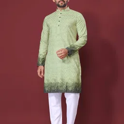 BALAJI CREATION Men Olive Kurtas-picture-46