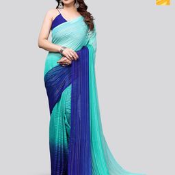 Moda Rapido Set of 2 Striped Satin Sarees-picture-34