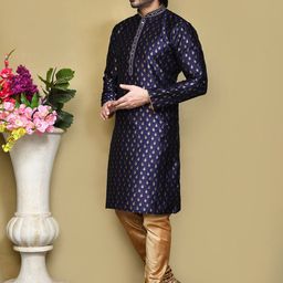 RANAK Men Regular Kurta with Pyjamas image 3