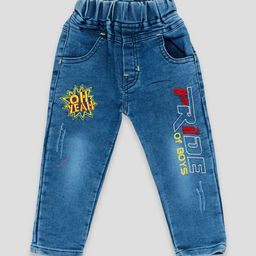 YK X JUST KiDDiNG Boys Light Fade Printed Jeans-picture-45