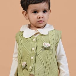 MAMA AND PEACHES Unisex Kids Sweater Vest-image-73