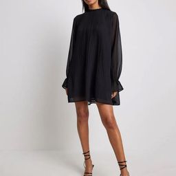 DressBerry Women Cuff Sleeve Georgette A-Line Mini Dress-image-72