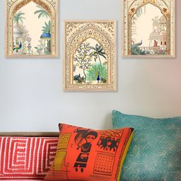Kotart Brown & Beige 3 Pieces Birds and Animals Wooden Wall Arts-picture-12