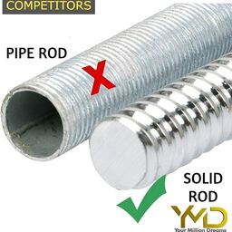 YMD Set Of 35 Rods & Plates Home Gym Combo image 5