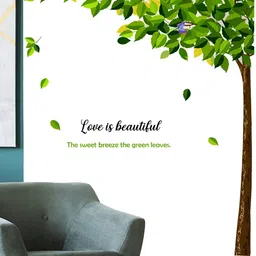 Aura Green & Brown Self Adhesive Wall Sticker-9