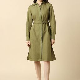 Allen Solly Woman Belted Shirt Dress-image-35