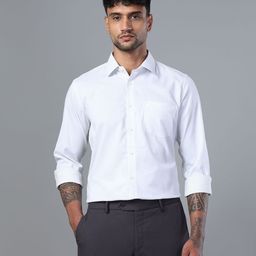 DON VINO India Slim Fit Textured Cotton Formal Shirt-image-46