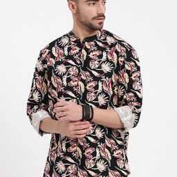 SHOWOFF Men Smart Slim Fit Floral Opaque Printed Casual Shirt-image-28