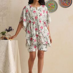 ETC Printed Pure Cotton Top With Shorts-picture-4
