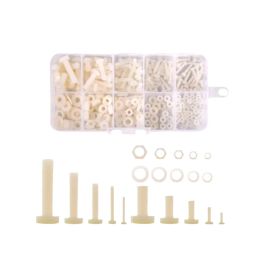 Nylon Screw Nut Washer Assortment Kit M2 M2.5 M3 M4 M5 Nylon Screws Nuts WashersNylon Fastener Kit With Plastic Storage Box Nylon Hardware Set For Electronics Model Making and DIY Projects - RS2794Nylon Screw Nut Washer Assortment Kit M2 M2.5 M3 M4 M5 Nylon Screws Nuts WashersNylon Fastener Kit With Plastic Storage Box Nylon Hardware Set For Electronics Model Making and DIY Projects - RS2794 image 2