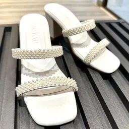 Vaidaan Sanya Embellished Block Heel Sandals-28