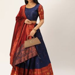 Payu Semi-Stitched Lehenga & Unstitched Blouse With Dupatta-picture-28