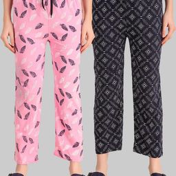 TRENDY WORLD Pack of 2 Printed Pyjamas-image-69