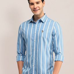 U.S. Polo Assn. Men Slim Fit Opaque Striped Casual Shirt-image-56