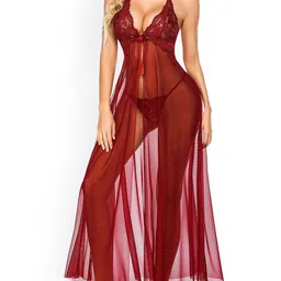Xivir Women Self Design Halter Neck Baby Doll-image-71