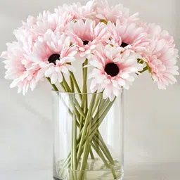 Home Centre Pink Artificial Gerbera Flower-1