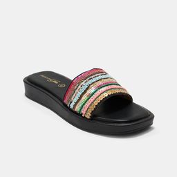 Forever Glam by Pantaloons Women Textured Open Toe Flats-picture-39