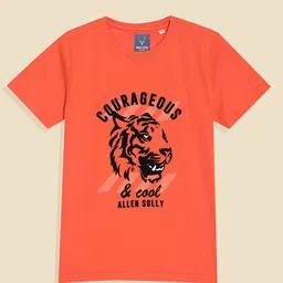Allen Solly Junior Boys Graphic Printed Regular Fit Cotton T-shirt-picture-30
