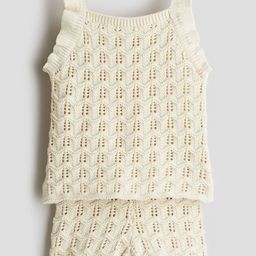 H&M 2-Piece Cotton Pointelle-Knit Set-image-38