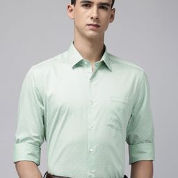 Arrow Manhattan Slim Fit Geometric Printed Pure Cotton Formal Shirt-picture-11