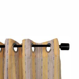 Dekor World Multicoloured Set of 2 Striped Window Curtain image 4