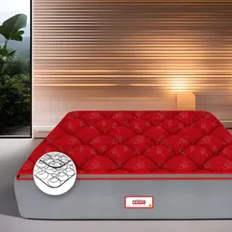 COIRFIT Red & Grey Printed Bonnell Spring King Mattress-image-57