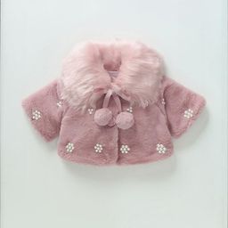 Hopscotch Girls Knitted Sequin Embellished Fleece Jacket-picture-35