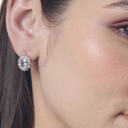 YouBella Silver-Plated Artificial Stones Studded Contemporary Studs-46