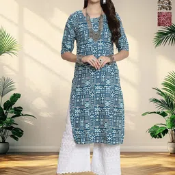 HERE&NOW Selection Of 3 Printed Straight Kurtas-image-96