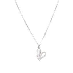 DressBerry 925 Sterling Silver Rhodium-Plated Cubic Zirconia Studded Pendants With Chain-4