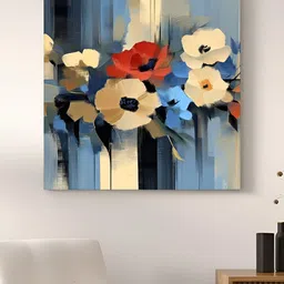 Art Street White & Blue Floral and Botanical Wall Art-image-18
