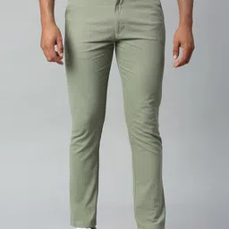 Dennis Lingo Men Tapered Fit Solid Regular Trousers-image-53