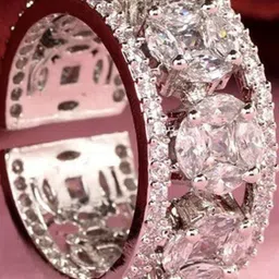TIYARA women Brass Silver-Plated Ring-image-68