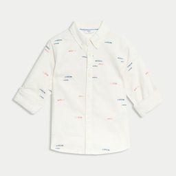Marks & Spencer Boys Opaque Printed Casual Shirt-image-101