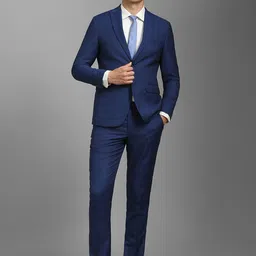 Louis Philippe Slim-Fit Single-Breasted Two-Piece Suit-image-80