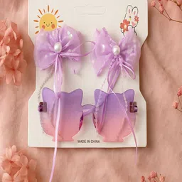 AmazingKarts Girls Bow Hair Clip with Sun Goggles Design Hair Accessory-image-93