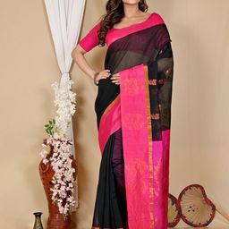 PuJoy Kakin Traditional Taant Saree-image-84