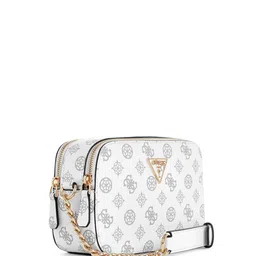 GUESS Printed PU Bucket Shoulder Bag with Fringed image 4