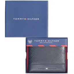 Tommy Hilfiger Men Self Design Leather Two Fold Wallet-picture-3