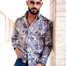 TRYBUY.IN Floral Printed Spread Collar Premium Wrinkle Free Casual Shirt-picture-27