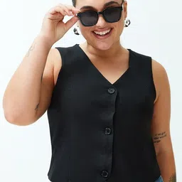 MAYKR V-Neck Sleeveless Formal Waistcoat-picture-14