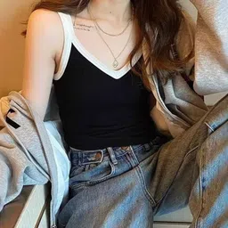 StyleCast x Revolte Women Shoulder Straps Fitted Crop Top-image-82