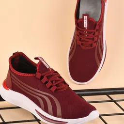 Spotwalk Men Mesh Running Shoes-image-50