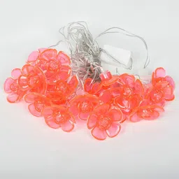Kuber Industries Brown Flower Shape String Light image 4