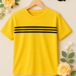 Loversbite Boys Yellow Cotton Tshirts-image-90
