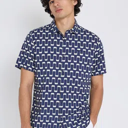BEN SHERMAN Geometric Printed Casual Shirt-image-74