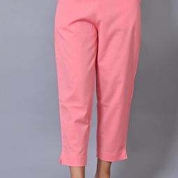 VYMO Women Slim Fit Mid-Rise Cotton Trousers-image-24