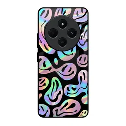 QRIOH Acid Smile Printed Redmi 14C 5G Impact Resistant Back Case-picture-54