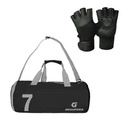 GROUPERS Medium Foldable Sports or Gym Duffel Bag-image-93