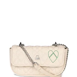 United Colors of Benetton Embellished Oversized Structured Shoulder Bag with Fringed-4
